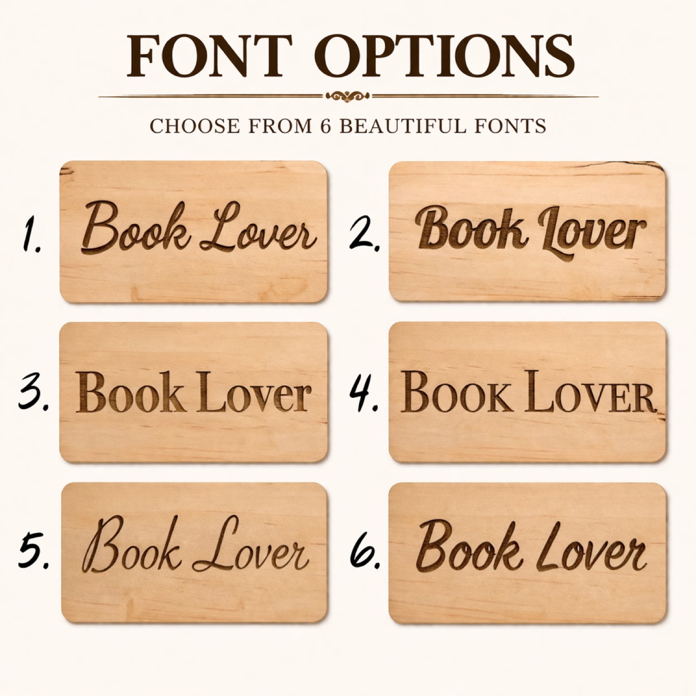 Personalized Wooden Book Holder 2