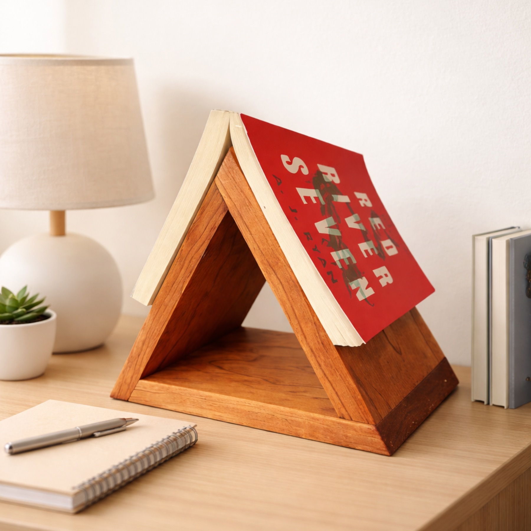 Wooden Book Valet Stand 2