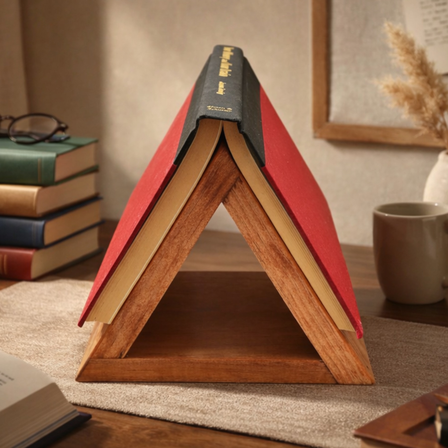 Personalized Wooden Book Holder 3