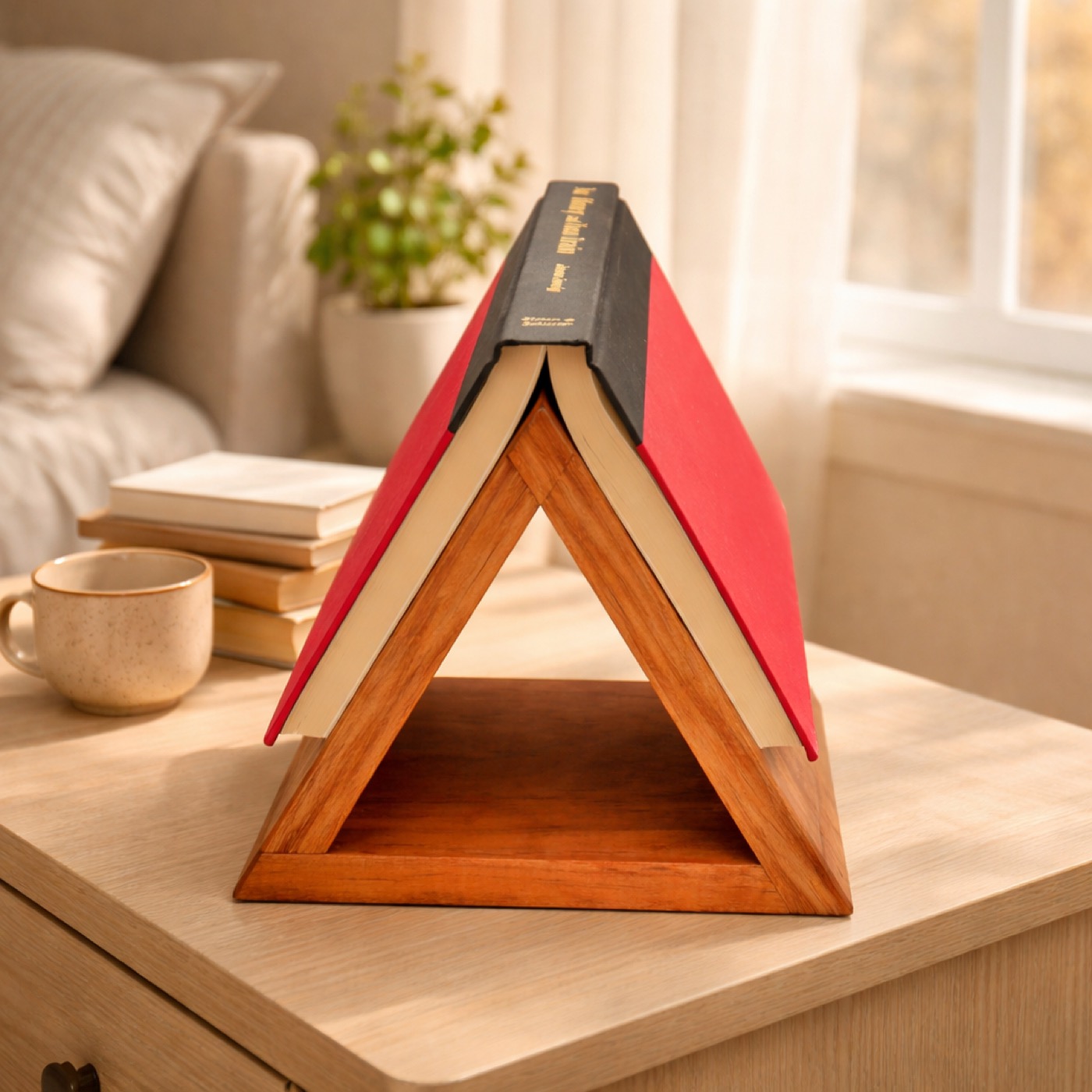Wooden Book Valet Stand 5